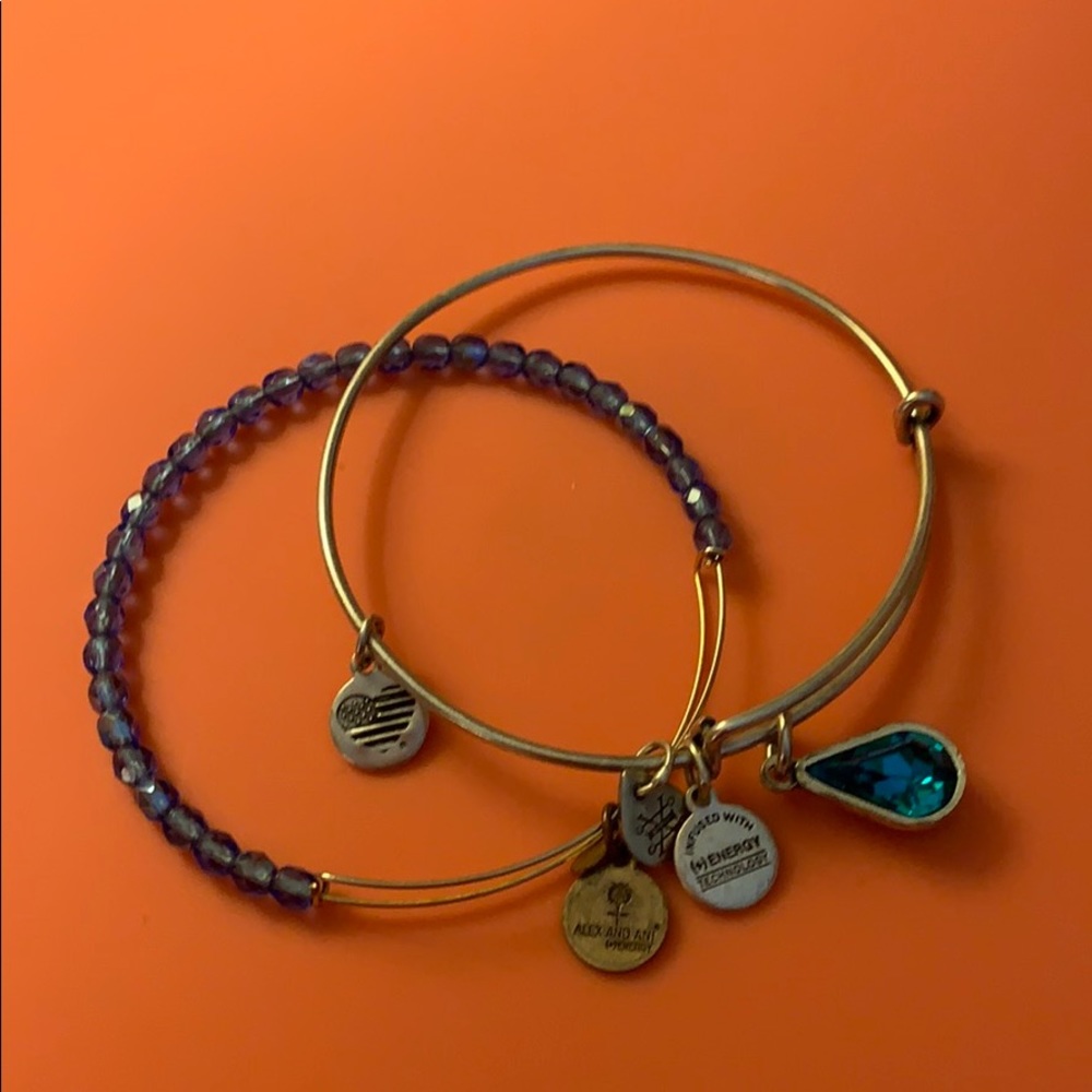2 Alex and Ani bangle bracelets